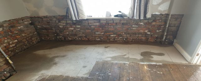 Properties without an effective damp proof course may require remedial chemical damp proof course injections before being replastered.