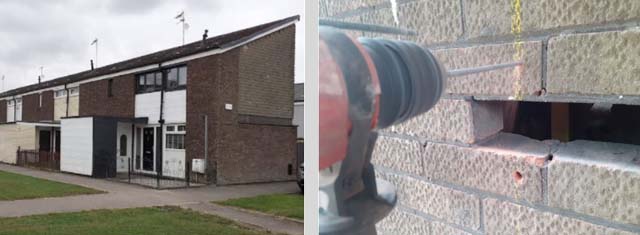 installing wall ties in Hull