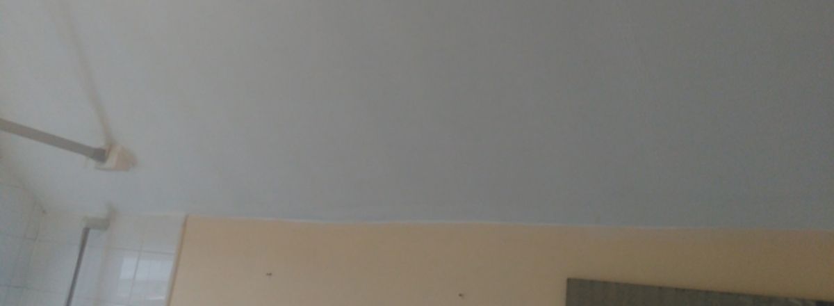 White ceiling with ainti-condensation paint