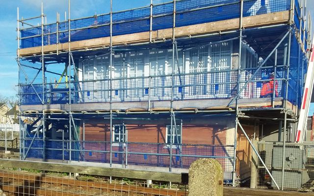 Structural repairs after wet rot damage
