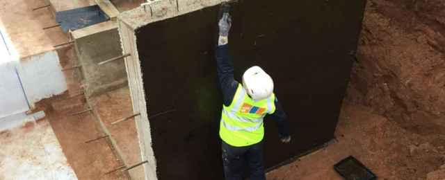 Below-ground waterproof Tanking