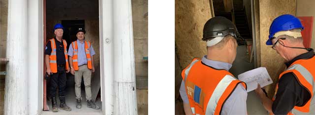 Surveyors on site