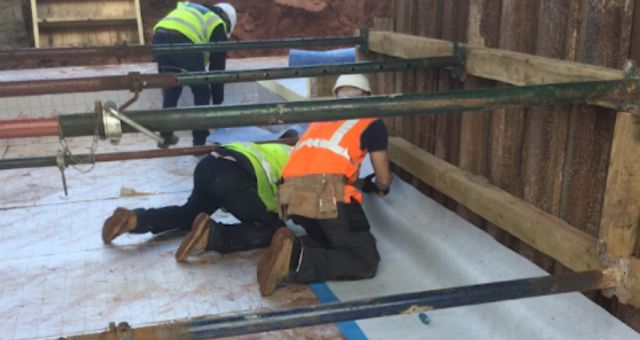 Pre applied tanking can be applied prior to floors being laid on new build projects 