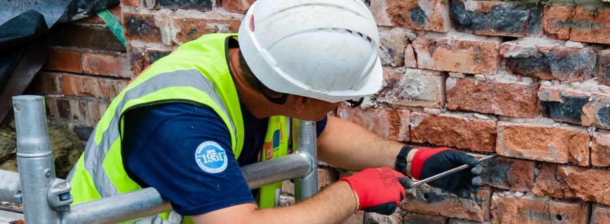 image of surveyor on site
