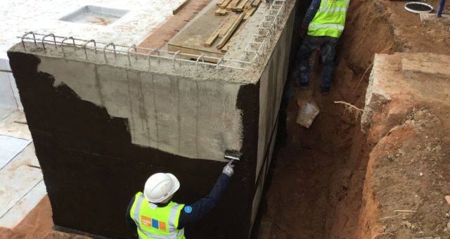 Type A barrier protection can be applied internally or externally and can be applied as a bitumen coating, tanking slurry or a plastic sheet barrier.