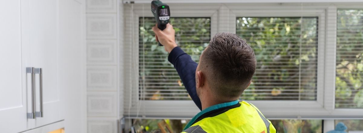 Surveyor Reading Temperature