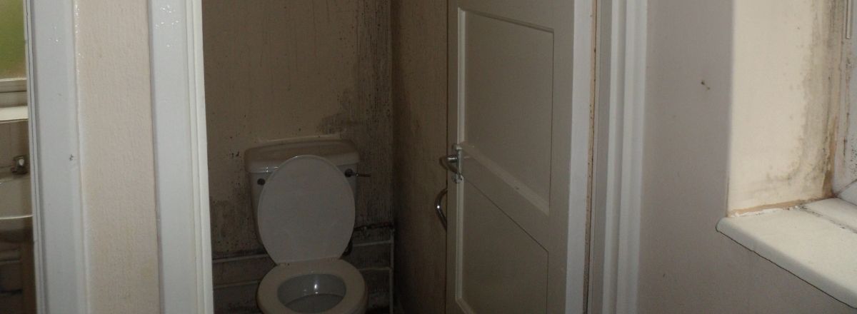 Wet walls in bathroom