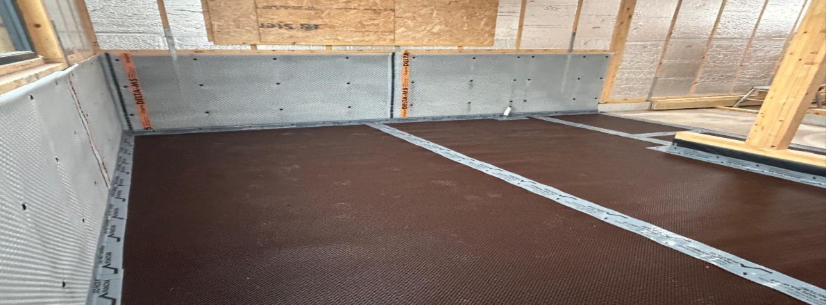 waterproofing inside of a building