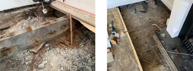 wet rot treatment in victorian house