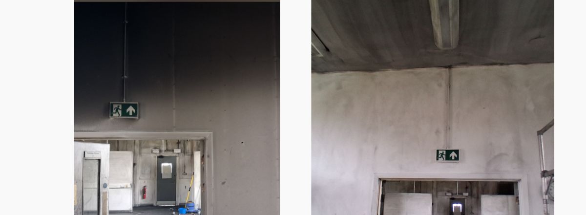 Fire Damage Clean Up post clean up