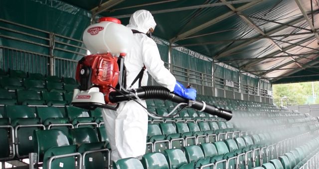 disinfection mist service by rentokil specialist technician