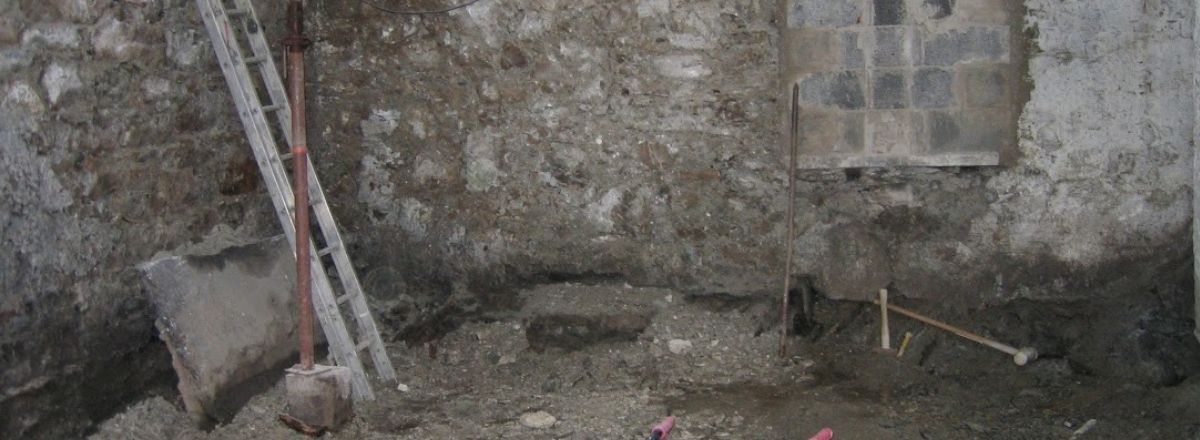 Basement tanking systems below ground