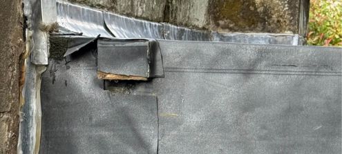 Faulty roofing or damaged chimneys