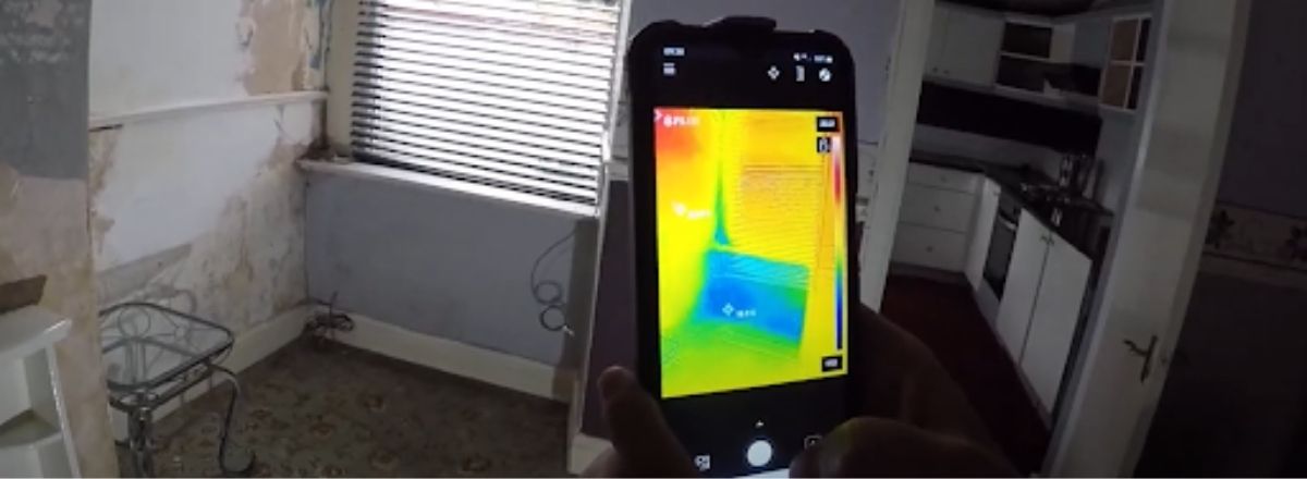 Thermal imaging during a survey