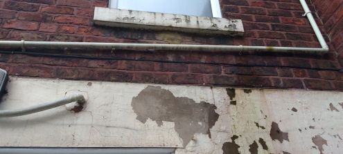 Visible leaks during periods of rainfall