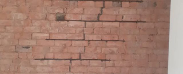crack brick wall