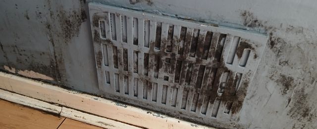 ventilation covered in mould