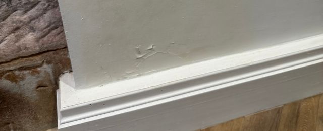 rising damp on a wall