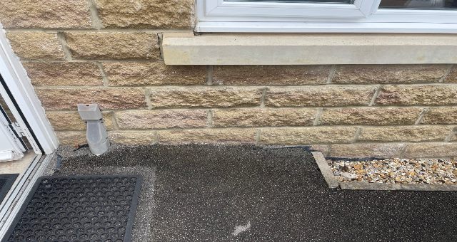 Sometimes heightened ground levels can bridge damp proof courses, and cause damp problems internally