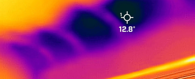 Thermal imaging cameras provide a visual representation of cold spots in a property.