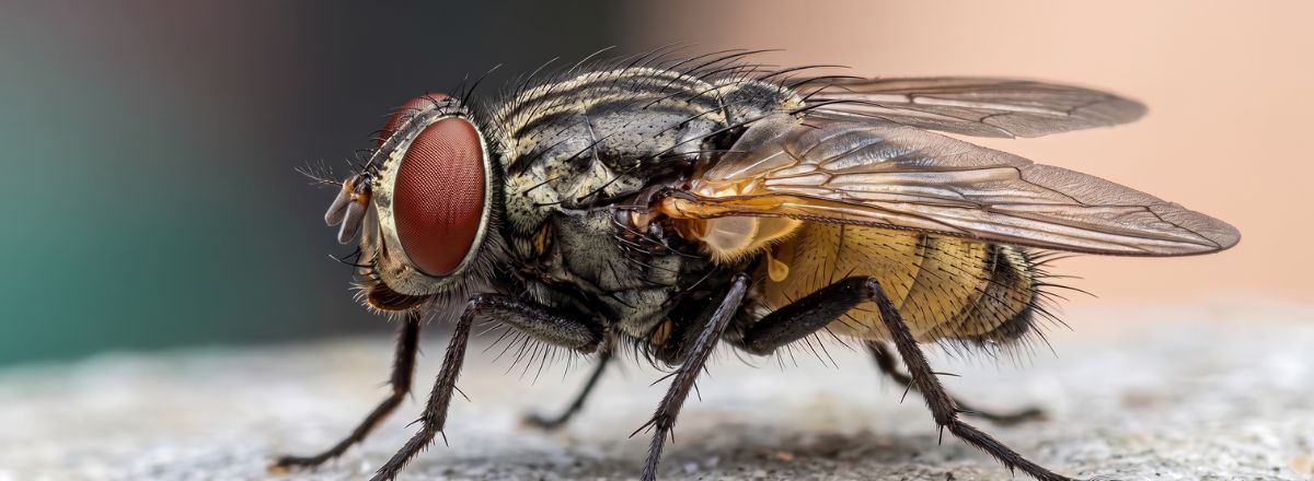 close-up of a fly