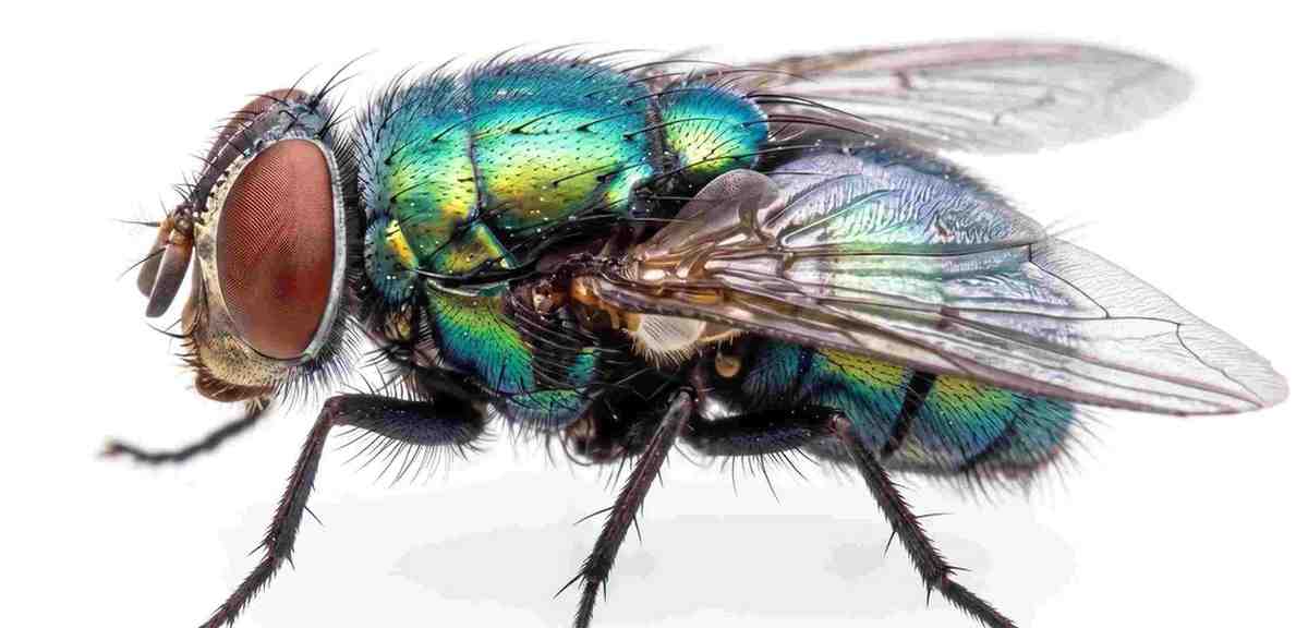 close up of a brommer fly